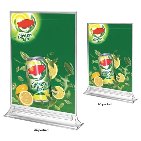 Acryl T Aufsteller Premium DIN A5 Hochformat VPE 25 Stück 1