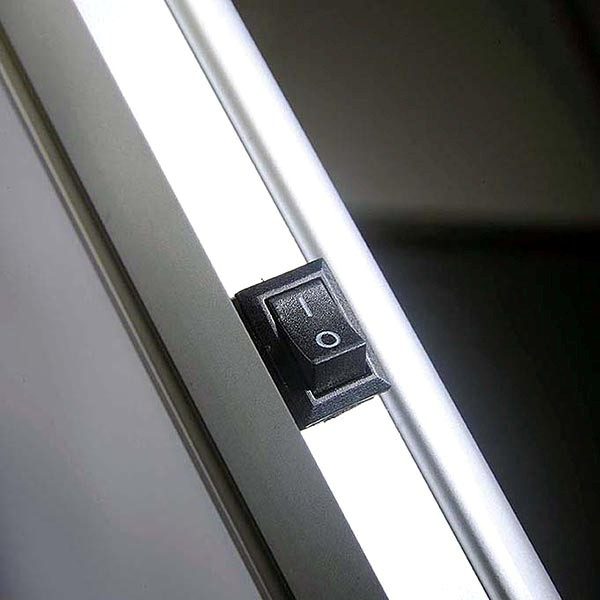 Flexibler LED Infoständer schwarz DIN A3 Postermaß 5