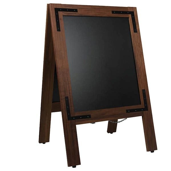 Kundenstopper Holz Noir 420 x 620 mm Schreibfläche 1