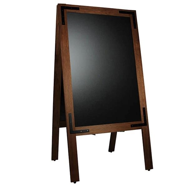 Kundenstopper Holz Noir 570 x 900 mm Schreibfläche 1