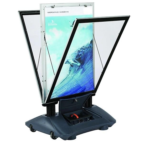 Kundenstopper WindPro LED DIN A1 Postermaß 2
