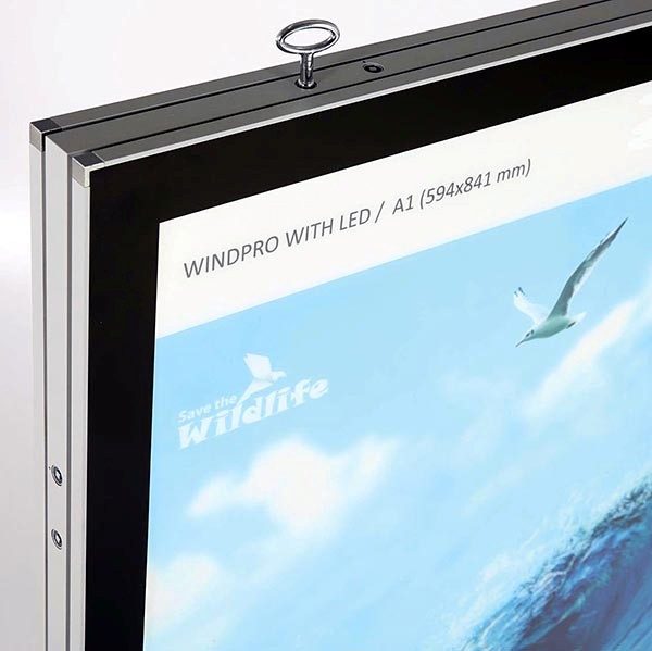 Kundenstopper WindPro LED DIN A1 Postermaß 3