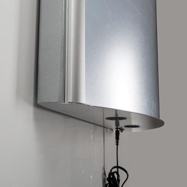 LED Leuchtkasten Konvex einseitig DIN A1 Postermaß 25 mm Profil 2