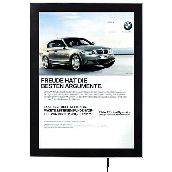 LED Magnetrahmen Premium einseitig DIN A2 Postermaß einseitig 1