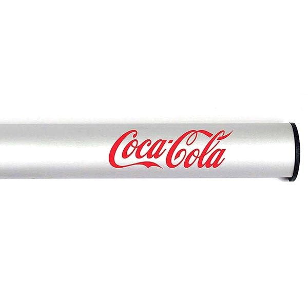 Poster-Klemmleiste-Snap-26mm-210mm-Länge-3 mit Schriftzug Coca Cola