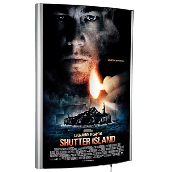LED Leuchtkasten Konvex einseitig DIN A1 Postermaß, 25 mm Profil