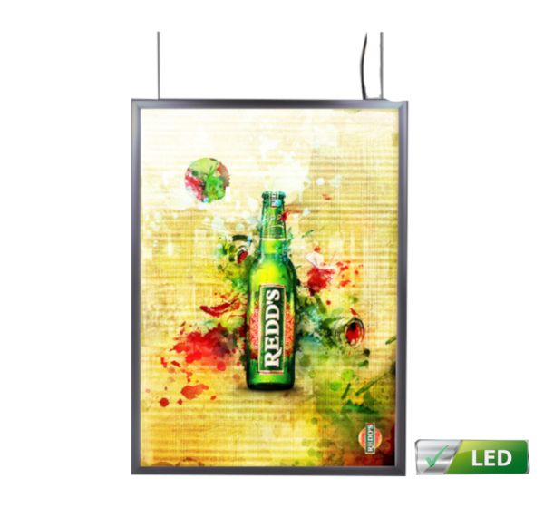 LED Leuchtrahmen Standard doppelseitig 25mm Profil DIN A1 Postermaß, doppelseitig-titelbild