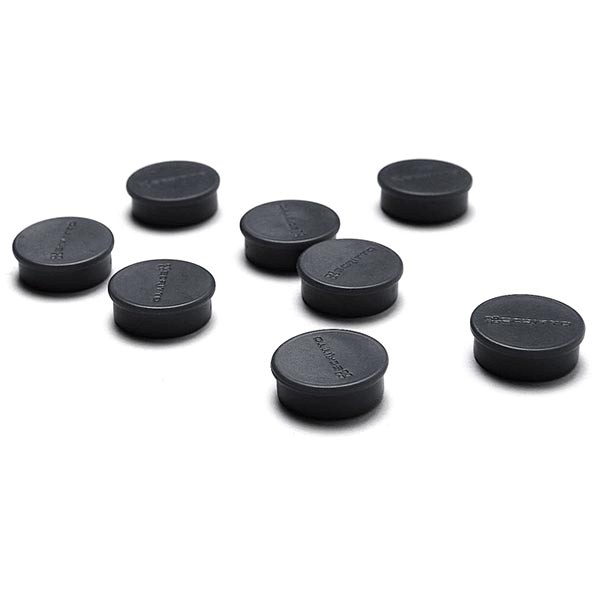 magnete schwarz 20mm 8 stück