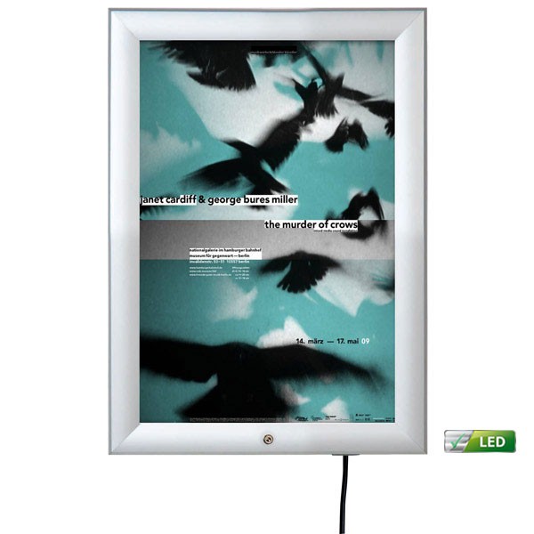 LED-Leuchtrahmen Premium Outdoor 35mm DIN A3 Postermaß, einseitig