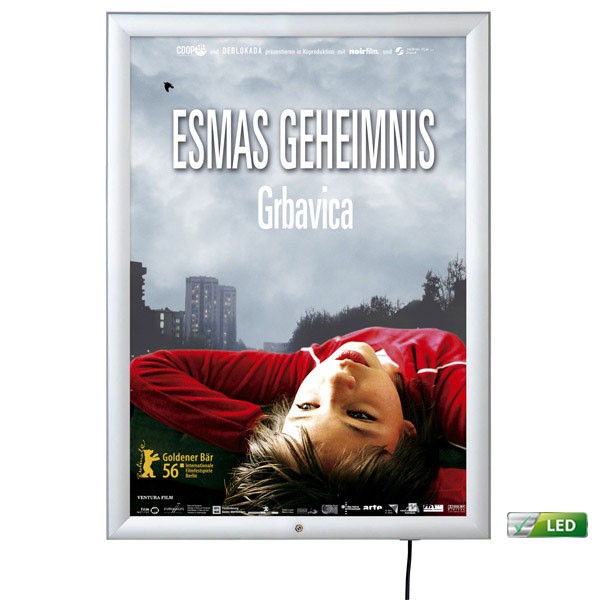 LED-Leuchtrahmen Premium Outdoor 35mm DIN B2 Postermaß, einseitig