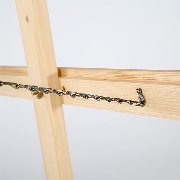 Holz Staffelei Basic Natur Stahlkette