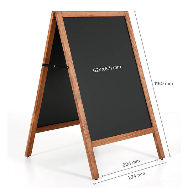 Holz Kundenstopper Floor Holzaufsteller Werbeaufsteller mit Whiteboard 