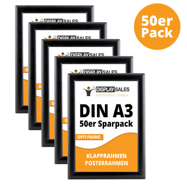klapprahmen opti frame schwarz a3 50er pack