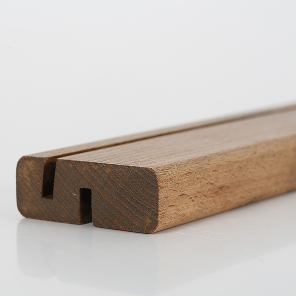 2 Stk. Tischkartenhalter aus Buchenholz Holz Tischaufsteller DIN A4 Hochformat 