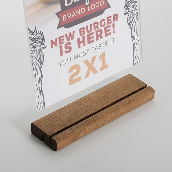 Tischaufsteller Holz DOUBLE 6