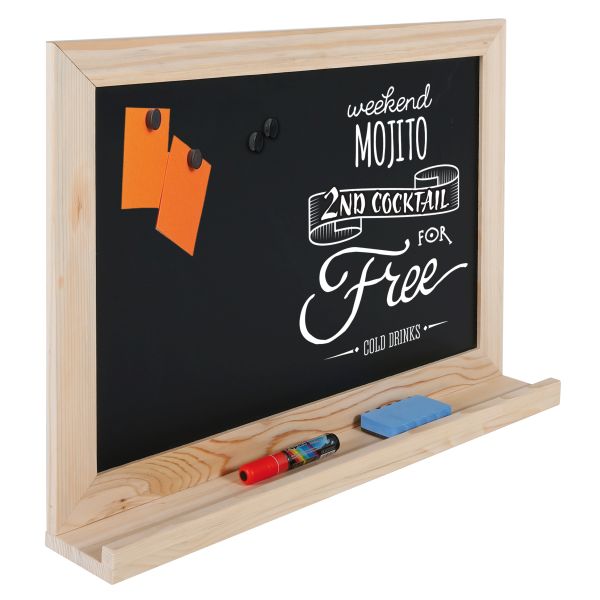 Kreidetafel für Wand50x70cmWeißWandtafel HDF 