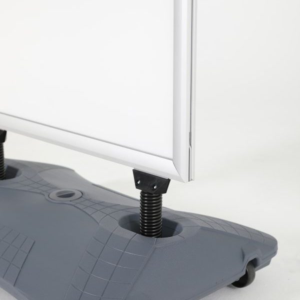 Kundenstopper WindPro Eco Silber DIN A1 Federn