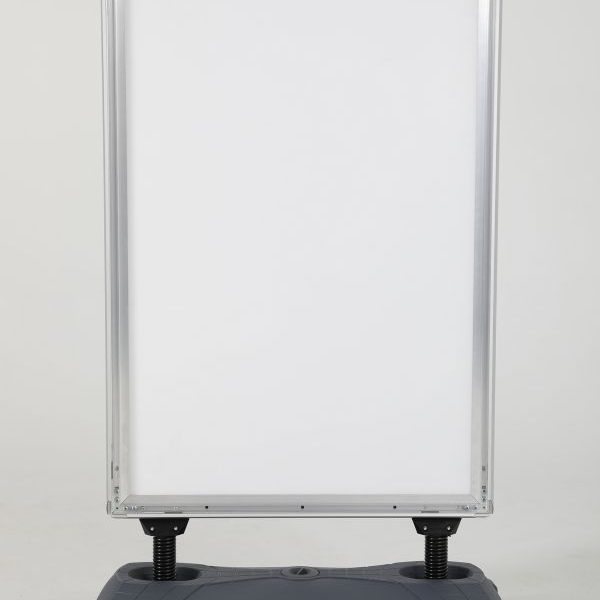 Kundenstopper WindPro Eco Silber DIN A1 Frontansicht