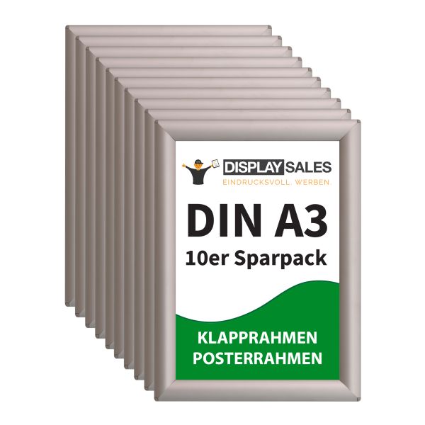 Klapprahmen Opti Fram Budget 25mm DIN A3 silber 10 Stück Titelbild