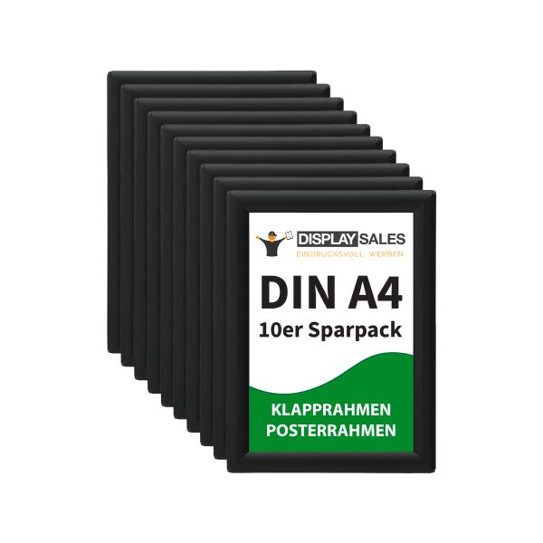 Klapprahmen Opti Fram Budget 25mm DIN A4 schwarz 10 Stück Titelbild