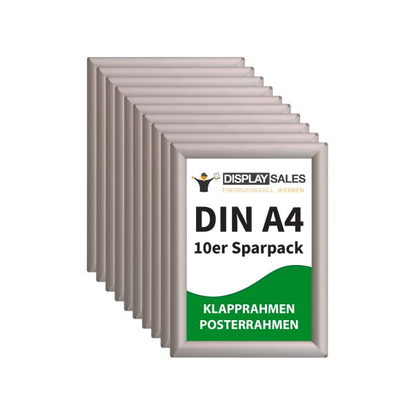 Klapprahmen Opti Fram Budget 25mm DIN A4 silber 10 Stück Titelbild